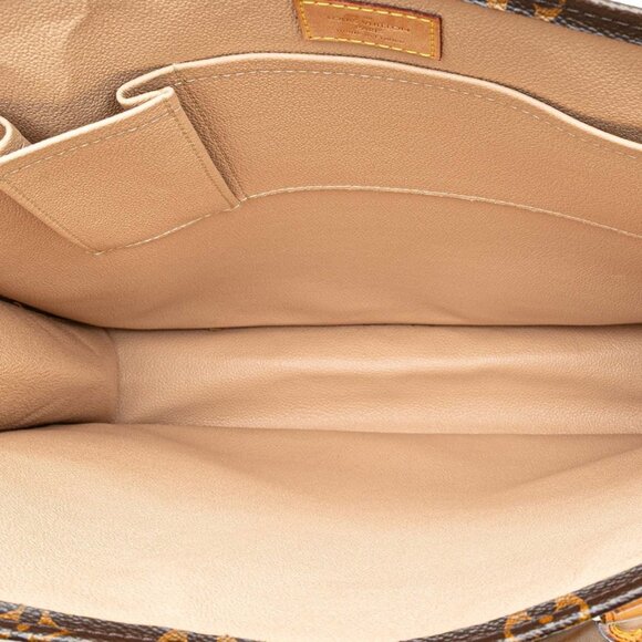 LOUIS VUITTON Brown Monogram Leather Tote Bag - Picture 7 of 10